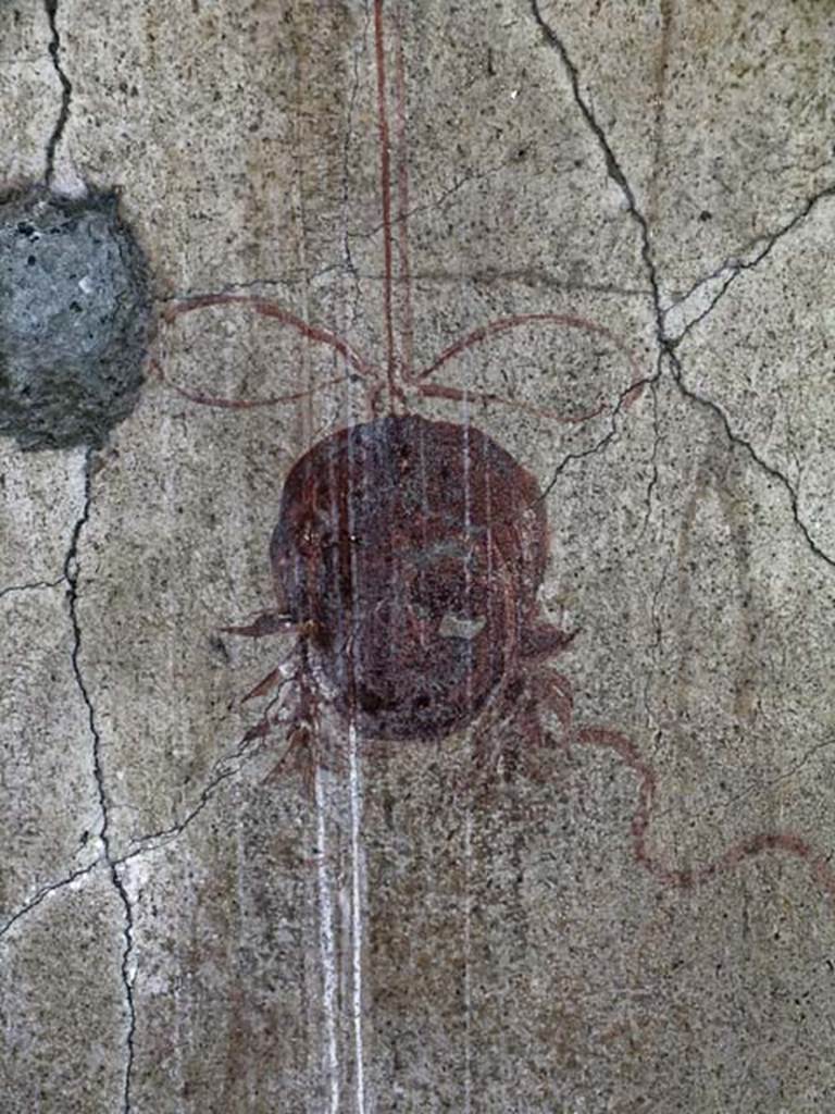 VI.13/11, Herculaneum. May 2004. Corridor between tablinum and oecus. Detail from west wall.
Photo courtesy of Nicolas Monteix.